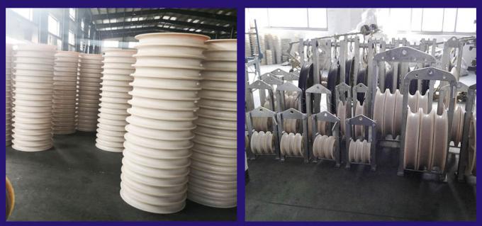 508x100mm Lux Flaschenzug-Räder mit Lagern für das Aufreihen des Blockes 0