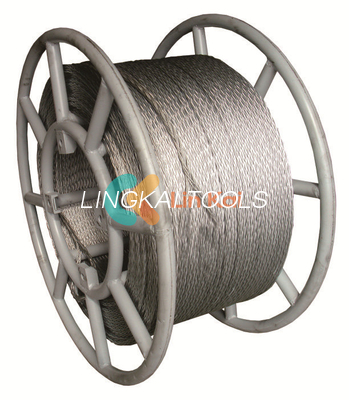Leichtgewicht 8/12 Strang 11MM Anti-Twist Stahldrahtseil für Einzelleiter oder OPGW Stringing