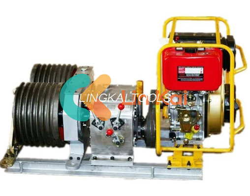 9 kW 6 Getriebe Doppelkapstan Winch 5 Tonnen Turm Erektionswerkzeuge