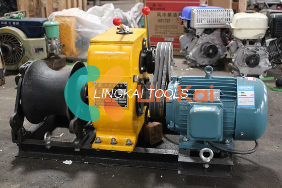Abnehmbare Trommelgurt-getriebene Kabelwinde 3KW/4KW mit Viergetriebe
