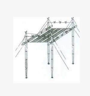Notwiederherstellungs-kletternder Antennenmast mit Aluminiumüberfahrt-Struktur
