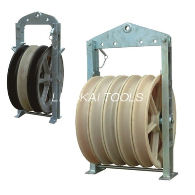 660mm Nylonrad zusammengerollter Leiter Stringing Block Pulley