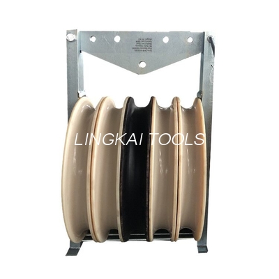 660MM Gummirad-Leiter Stringing Blocks rollen-fünf