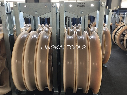 Nylonfernleitungs-Leiter Stringing Blocks OD660mm der antriebsscheiben-80kN