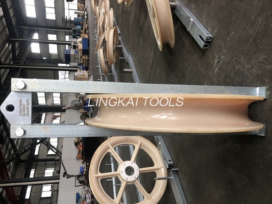 750mm obenliegende Linie Leiter-Stringing Blocks With-Nylonräder