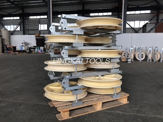 Drei 660mm Garben-Versuchs-Wire Rope Pulley-Block