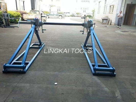 5 Ton Conductor Reel Stands With-Scheibenbremse der Tonnen-7 des Aufreihens der Ausrüstung