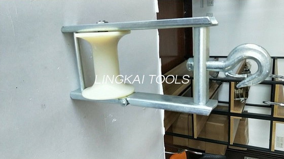 Dauerhafte Flaschenzug-Blöcke mit Aluminiumnylonantriebsscheiben-Rollen-Bündel-Leiter Block Aerial Cable, das Rolle aufreiht
